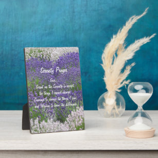 Inspiration Serenity Gebet Lavendel Garten Fotoplatte