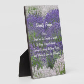 Inspiration Serenity Gebet Lavendel Garten Fotoplatte (Seite)