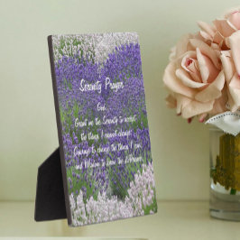 Inspiration Serenity Gebet Lavendel Garten Fotoplatte