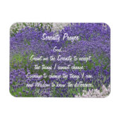 Inspiration Serenity Gebet Lavendel Garten Magnet (Horizontal)