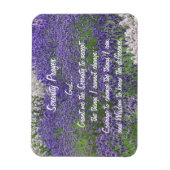 Inspiration Serenity Gebet Lavendel Garten Magnet (Vertikal)