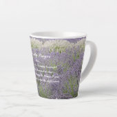 Inspiration Serenity Gebet Lavendel Garten Milchtasse (Rechte Ecke)