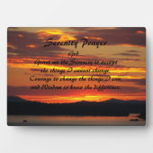 Inspiration Serenity Gebet Orange Sunset Fotoplatte (Vorderseite)