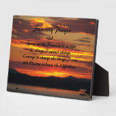Inspiration Serenity Gebet Orange Sunset Fotoplatte (Seite)