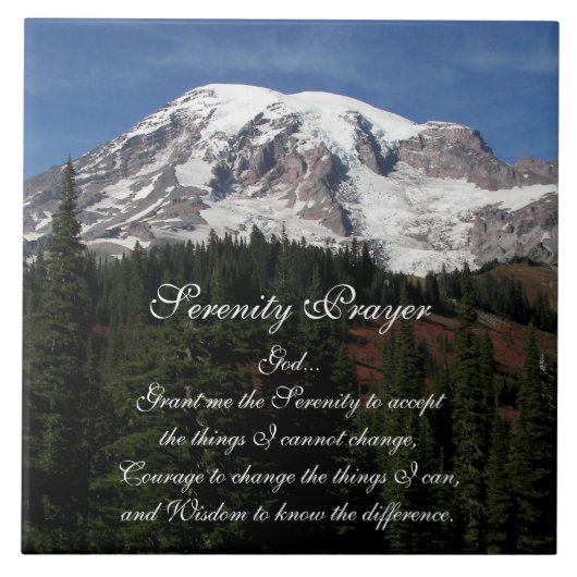Inspiration Serenity Prayer Rainier Fliese (Vorderseite)