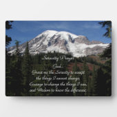 Inspiration Serenity Prayer Rainier Fotoplatte (Vorderseite)