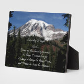 Inspiration Serenity Prayer Rainier Fotoplatte (Seite)