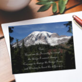 Inspiration Serenity Prayer Rainier Postkarte