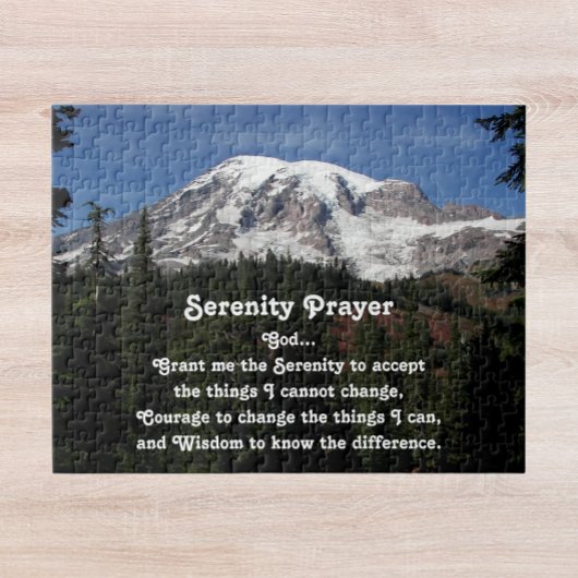Inspiration Serenity Prayer Rainier Puzzle