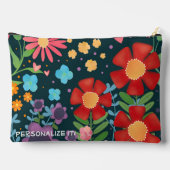Inspiration Sie diesen Zitat floral Custom Got Zubehörtasche (Rückseite)