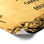 Inspiration Sie fliegt mit ihrem eigenen Wings Zit Poster (Ecke)