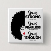 Inspiration Sie ist der Knopf Button (Vorderseite)