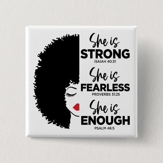 Inspiration Sie ist der Knopf Button (Vorderseite)