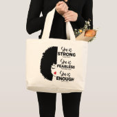 Inspiration Sie ist Jumbo Tote Bag Jumbo Stoffbeutel (Vorderseite (Produkt))