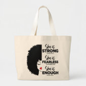 Inspiration Sie ist Jumbo Tote Bag Jumbo Stoffbeutel (Vorne)