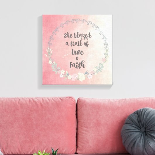 Inspiration: Sie schlug einen Weg der Liebe und de Leinwanddruck (Insitu (Wohnzimmer))