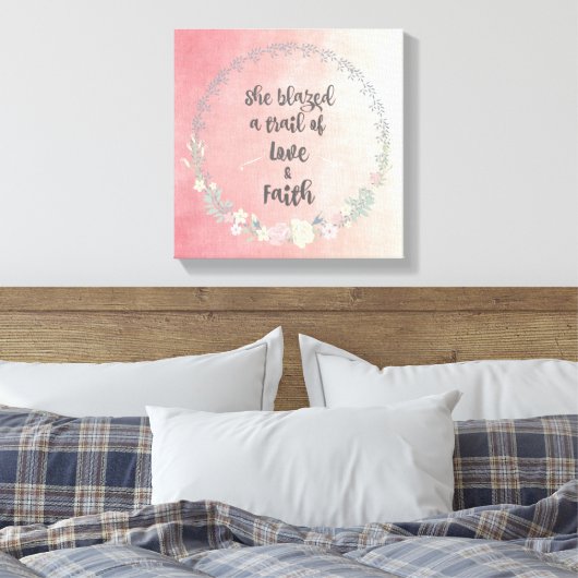 Inspiration: Sie schlug einen Weg der Liebe und de Leinwanddruck (Insitu (Schlafzimmer))