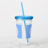 Inspiration Sie sind das Licht der Welt Blau Acryltrinkbecher (Links)