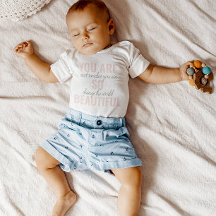 Inspiration Sie sind so schöne positive Zitat Baby Strampler