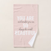 Inspiration Sie sind so schöne positive Zitat Badhandtuch Set (Handtuch)