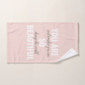 Inspiration Sie sind so schöne positive Zitat Badhandtuch Set (Handtuch)