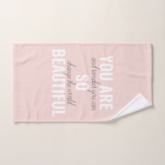 Inspiration Sie sind so schöne positive Zitat Badhandtuch Set (Handtuch)