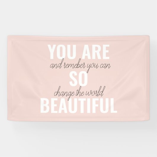 Inspiration Sie sind so schöne positive Zitat Banner (Horizontal)