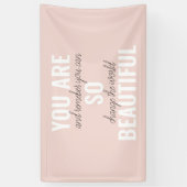 Inspiration Sie sind so schöne positive Zitat Banner (Vertikal)