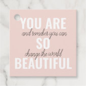 Inspiration Sie sind so schöne positive Zitat Geschenkanhänger (Vorderseite)