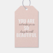 Inspiration Sie sind so schöne positive Zitat Geschenkanhänger (Vorderseite)