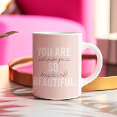 Inspiration Sie sind so schöne positive Zitat Kaffeetasse