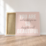 Inspiration Sie sind so schöne positive Zitat Leinwanddruck<br><div class="desc">Inspiration Sie sind so schöne positive Zitat</div>