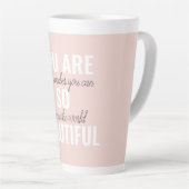 Inspiration Sie sind so schöne positive Zitat Milchtasse (Rechte Ecke)