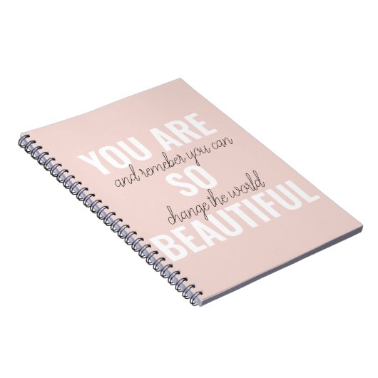 Inspiration Sie sind so schöne positive Zitat Notizblock (Rechte Seite)