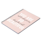 Inspiration Sie sind so schöne positive Zitat Notizblock (Linke Seite)