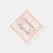 Inspiration Sie sind so schöne positive Zitat Serviette (Ecke)