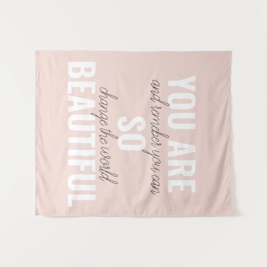 Inspiration Sie sind so schöne positive Zitat Wandteppich (Vorderseite (Horizontal))