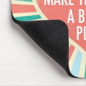 Inspiration Social Work Zitat Herz Retro Farben Mousepad (Ecke)