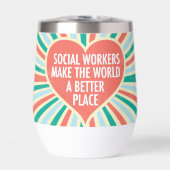 Inspiration Social Work Zitat Herz Retro Party (Vorderseite)