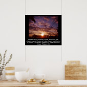 Inspiration-Sonnenaufgang-Poster Poster (Küche)