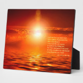 Inspiration Sonnenuntergang Orange Golden Sky Sea Fotoplatte (Seite)