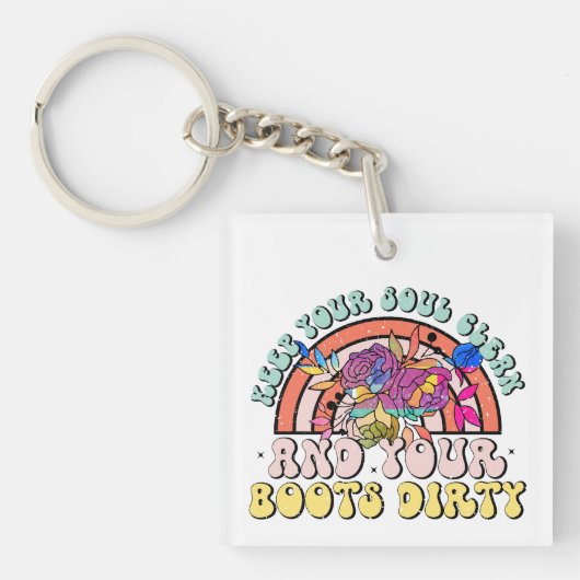 Inspiration Soul Clean Wordart Schlüsselanhänger (Vorderseite)