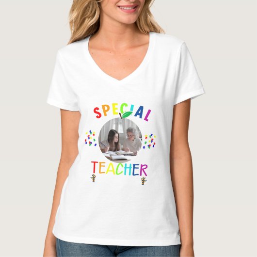 Inspiration-Special-Teacher-Foto T-Shirt (Vorderseite)