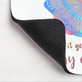 Inspiration Sprichwort Butterfly Motivation Zitat Mousepad (Ecke)