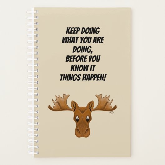 Inspiration-Sprichwort-Elch Planer (Vorderseite)