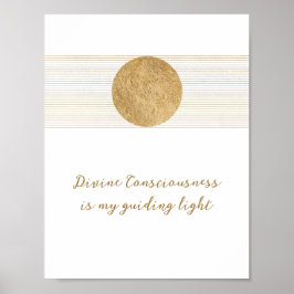 Inspiration Sprichwort Golden Sun Spirituelles Pos Poster