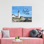 Inspiration Sprichwort Lighthouse Portland Head Leinwanddruck (Insitu (Wohnzimmer))