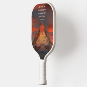 Inspiration Sprichwort Mount Everest Orange Sunris Pickleball Schläger (Links)