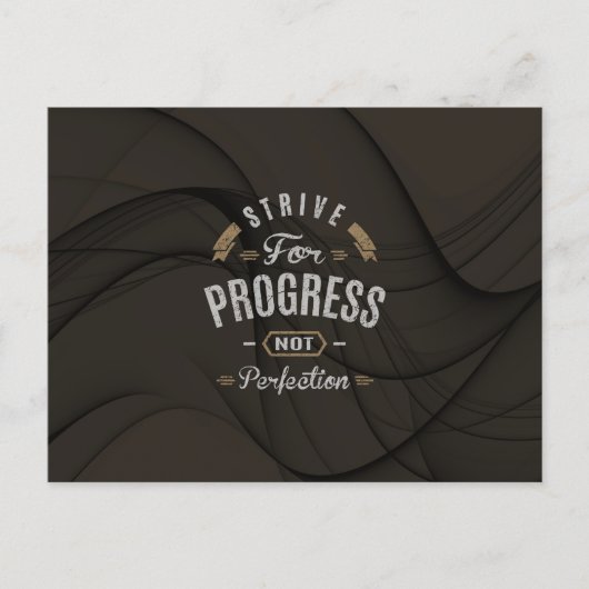 Inspiration - Streben nach Fortschritt Postkarte (Vorderseite)