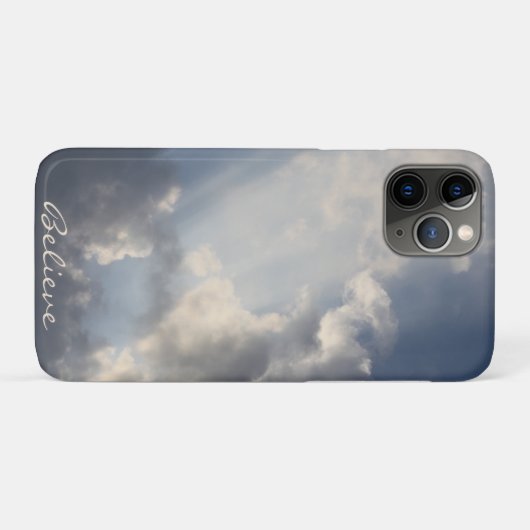 Inspiration Sunbeams Blue Sky Case-Mate iPhone Hülle (Rückseite (Horizontal))